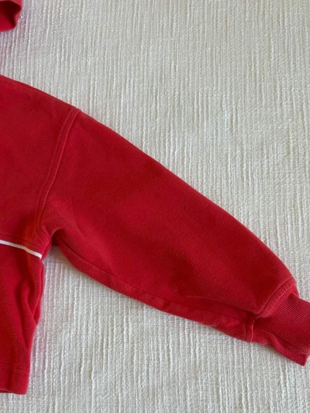 Old Navy Red Hooded Sweatshirt with White Piping